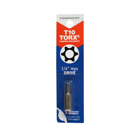 BEST WAY TOOLS Bit Security T10 Torx 86777